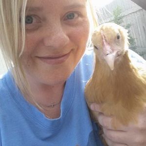 Chickennselfie with auntie j