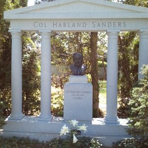Col. Harland Sanders' grave site in Louisville KY