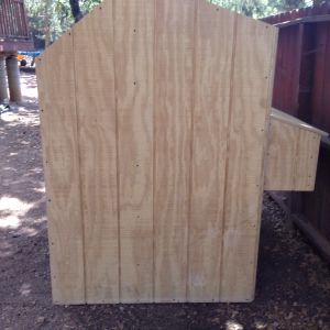 Side view of the nest boxes