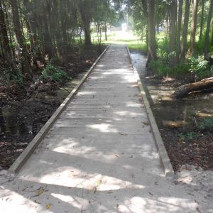 Small foot bridge to our neighbors