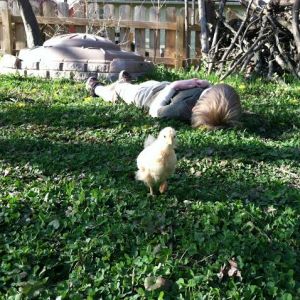 And running back to mum