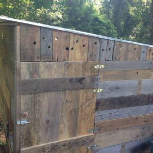 The coop I built from pallets