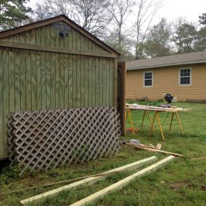 Coop/goat barn in progress
