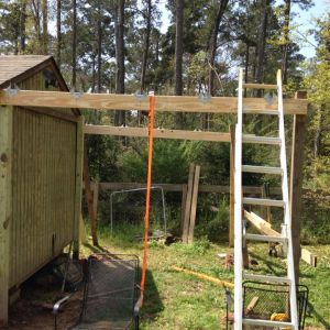 Coop/goat barn in progress