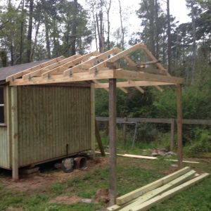 Coop/goat barn in progress