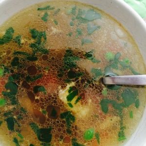 Healing organic home made chicken soup :-)