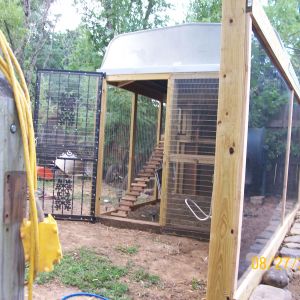 view of the gazing wall and coop