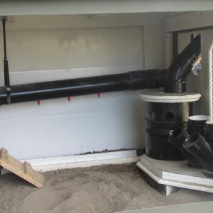 Interior view of feed and water system