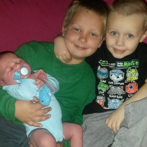 the little baby and the kid in the green shirt are my nephews and the other little boy is my cousin