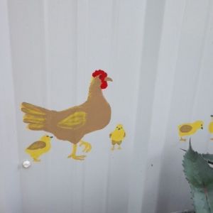 Art made by a chick for chicks.