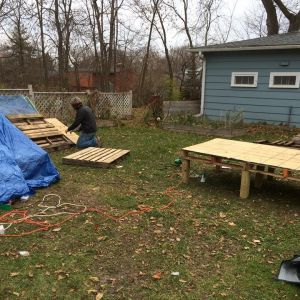 laying the floor base 
Nov 7 2014