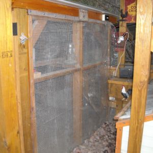 plastic on all open sides of run
