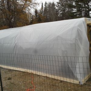 20 foot by 8 foot Chicken run greenhouse
