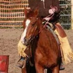 Cinnamon and I in a competition.