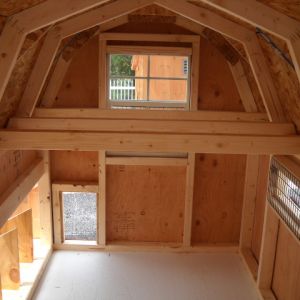 4 x 8 Dutch Chicken Coop Interior