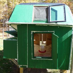 side view of the coop