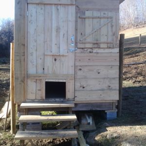 one of our home made chicken houses