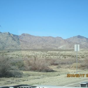 Opposite side of the road