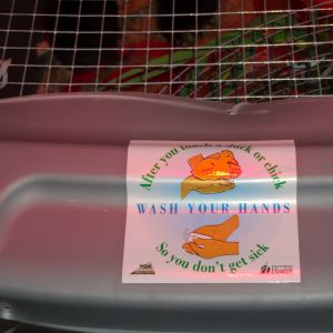 Don't forget the Wash Your Hands Sticker for the kids and visitors. :)