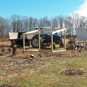 The frame gets set up.