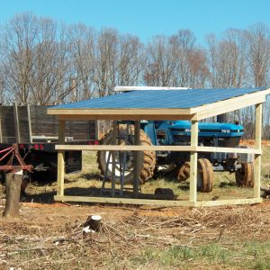 The roof nailed down.