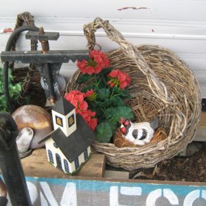 A hint of what's inside - a setting hen