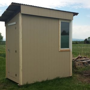 My dad (who is not a carpenter, but has some mad bob the builder in him) has been building the coop!  Of course I have been assisting!  We are hoping to finish up so the girls can move in this weekend.  Needs the chicken door and run.  Nesting boxes as well, but no rush for those. I hope the girls like their new digs!