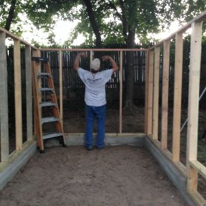 Framing begins. 7/14/15