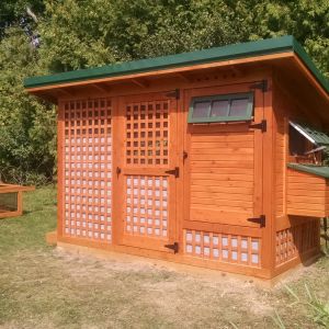 lattice panels with plastic for winter
