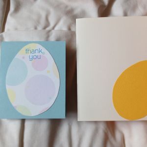 Thank-you cards I made for friends who took care of my hens while I was on a trip