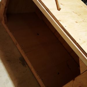 feed and water system storage just got to add my doors and stain.