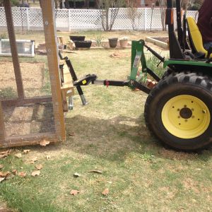 Pick up the coop and move.