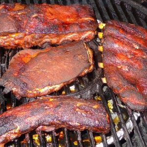 Ribs on the Akorn
