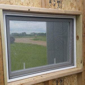 I am going to cover the inside of the window with hardware cloth.