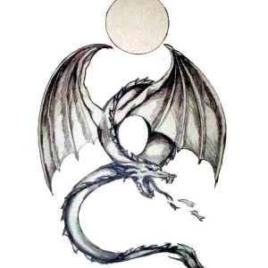 Drawing by me --- eventually had tattooed to my back