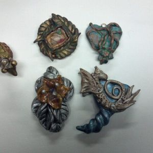 Some pieces I made with polymer clay