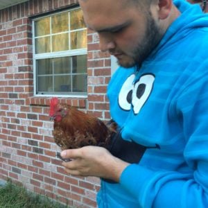 Jerry the chicken whisperer!