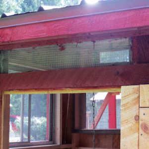 24/7 ventilation upgrade above rear door under the roof overhang