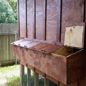 External access to nesting boxes