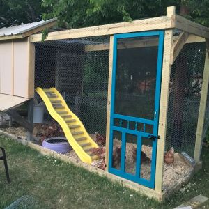 We made this from our unused kids' coop.