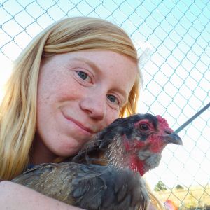 Me and Tiger - chicken selfie! :D
