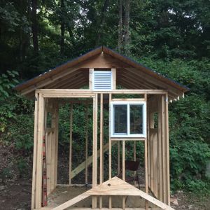 Installed the vents and windows.