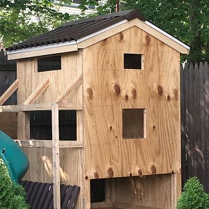 More sheathing completed