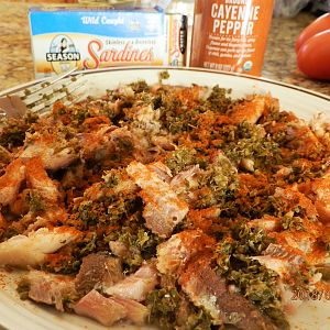 Steeped Oregano On Sardines For Chickens