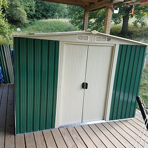 10' x 8' shed with closed doors