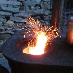 long exposure flame