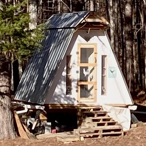 Custom self built A-Frame coop