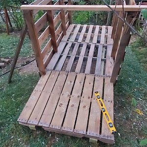 Progress with Sunny's new duck-house