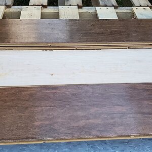Laminate flooring for the duck-house