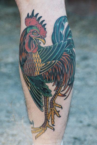 Vegan Tattoo Number Three Black Cochin Chicken  Jinxi Boo  Jinxi Boo